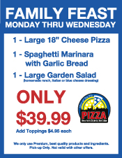 Family Feast Specials, Slice of the Pie Pizza